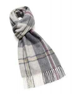 NATIONAL TRUST SILVERDALE SILVER/PINK SCARF